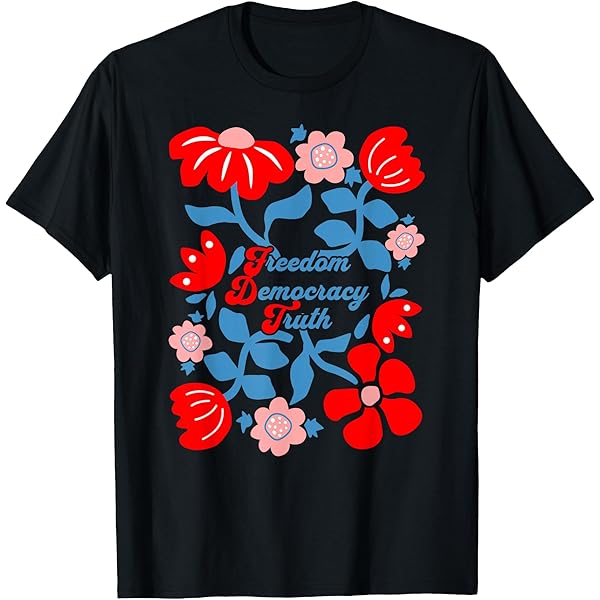 Foxglove Freesia Daisy Tulip Shirt Long Sleeve Vneck Flower Floral